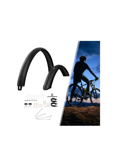 Suntek Bisiklet Çamurlukları Kalın 29-inç-bisikletler-için Siyah