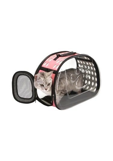 Cbtx Pet Şeffaf Uzay Kapsülü Gezi Paketi, Boyut: Küçük Pembe