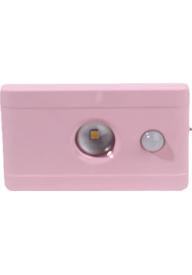 Yifomall Pembe Led Gece Lambası - Manyetik, Şarjlı, Vücut Algılama, Yatak Odası/dolap Işığı, Gelişmiş Lens Beyaz Işık 1w Pembe