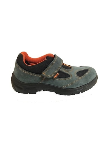 Vento Süet I Ş Ayakkabısı S1 Çelik Burun Cırtlı Gri