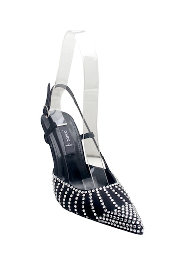 Kemal Tanca 856 1019 Kadın Topuklu Ayakkabı & Stiletto Siyah Taşlı