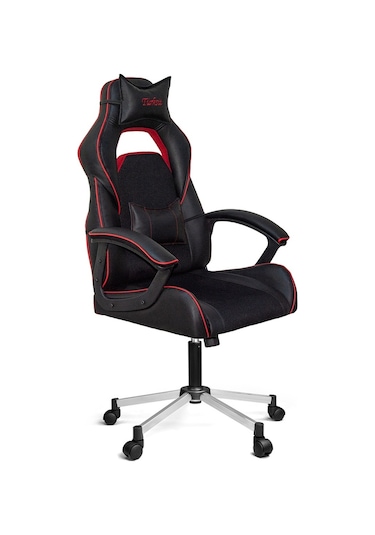 Türksit Range Yastıklı Yönetici ve Oyuncu Koltuğu Siyah-Kirmiz