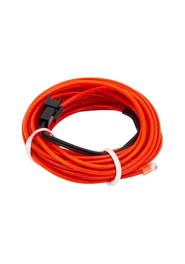 Powermaster Pm-6076 5 Metre 5 Volt Usb Adaptörlü Neon Kırmızı İp Aydınlatma