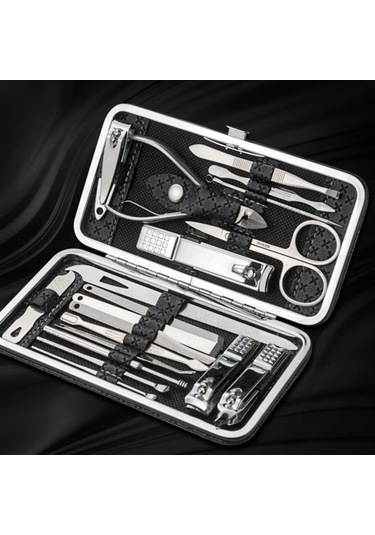 Moda Ouzhan 1 Takım Profesyonel Manikür Kesiciler Kompakt Paslanmaz Çelik Rahat Kılıf Manikür Seti Pedikür Malzemeleri F