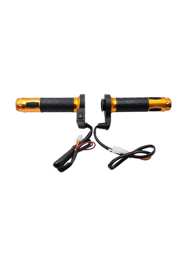 Cs-764a3 12v Motosiklet Scooter Alüminyum Alaşımlı Elektrikli El Kavrama Kapağı Isıtmalı Kavrama Gidon Altın Diğer