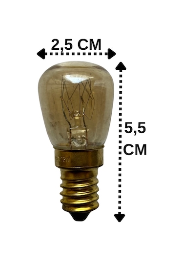 2'li Paket Osram 25w Sarı Işık E14 Duylu İnce Duy Buzdolabı Ampulu