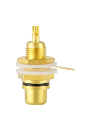 Konesam 10 Adet Siyah Gümüş Kaplama Bakır Rca莲花母座 - Hızlı Transmisyon, Ses Kalitesi Artırıcı Ses Cihazı Bağlantı Soketleri