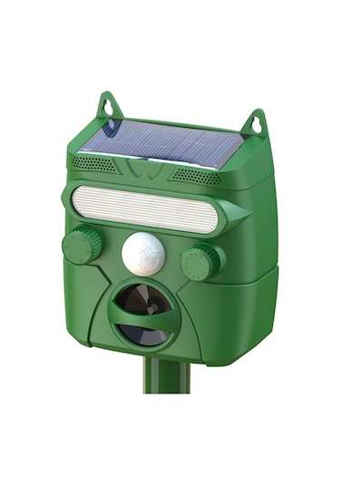 Uu0383 Ultra-sonik Hayvan Kovucu Açık Havada Hareket Sensörlü Yeşil