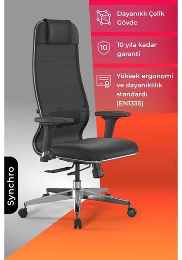 Ergolife Synchrosit 10 Ergonomik Ofis Sandalyesi Bel Destekli, Yükseklik Ayarlı, Çalışma Sandalyesi -1d1.d.1.333 Çok Renkli Ergolife Synchrosit 10 Ergonomik Ofis Sandalyesi Bel Destekli, Yükseklik Ayarlı, Çalışma Sandalyesi -1d1.d.1.333 Çok Renkli