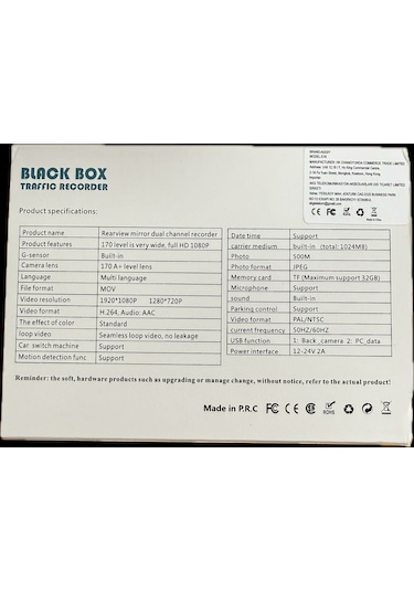 Aggıy S16 Araç Kamerası Wifi 2'' Lcd + Fhd + Ön + İç + Geri Görüş Kamera