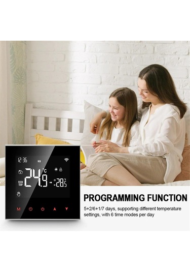 Su/gaz Kazanları İçin Wi Fi Akıllı Termostat, Cep Telefonu Gold