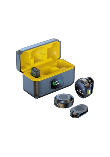 Maiyame 2.4ghz Kablosuz Mikrofon Seti - Çift Mikrofon, Şarj Kabinli, Type-c Şarj, 20hz-20khz Frekans Aralığı