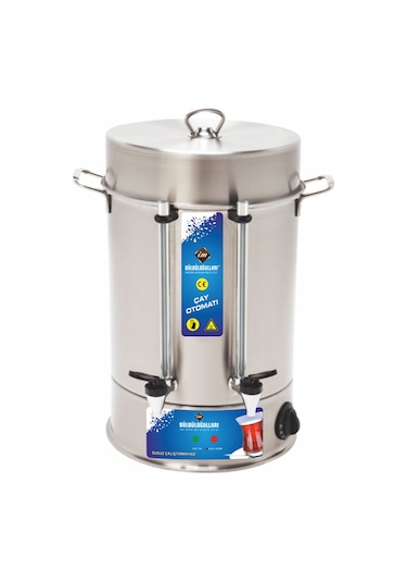 Bülbüloğulları 60 Bardak 7 L Çelik Basmalı Musluklu Çay Otomatı