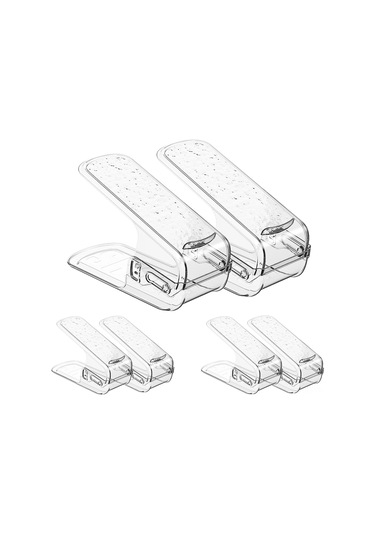 Suofeng Şeffaf Ayarlanabilir Ayakkabı Rafı - Giyim Dolabı Alanını Maksimize Eden Organizatör 1 Adet ŞEFFAF