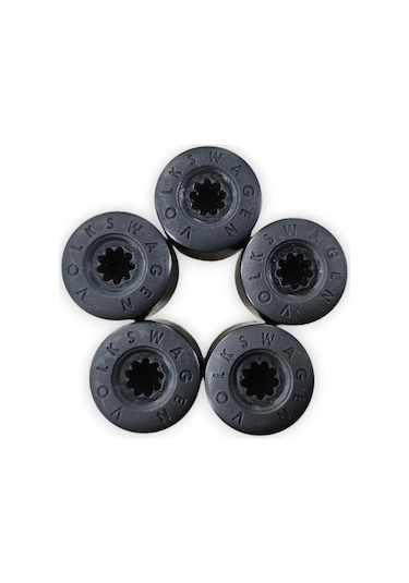 Vw Golf 5 2004-08 Bijon Kapağı Volkswagen Yazılı 5 Adet 1k0601173