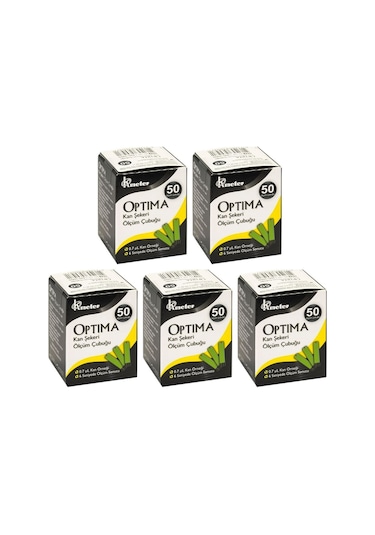 Optima Şeker Ölçüm Strip 5 x 50'li