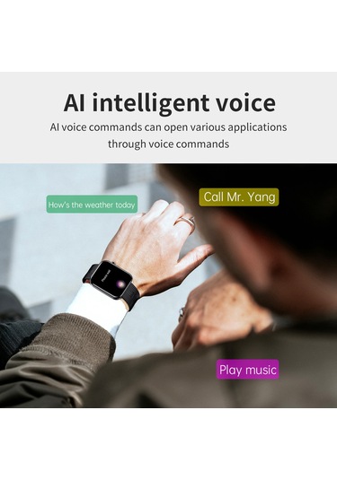 Teltree 1.97" Tft Ekranlı Ip67 Su Geçirmez Akıllı Saat (İthalatçı Garantili) + Kordon