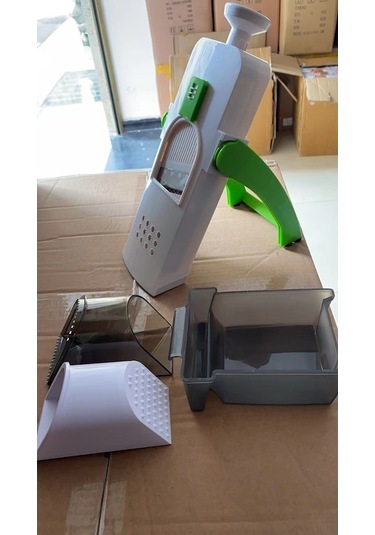 Ev Ofisi Multifonksiyonlı Yemek Hazırlama Aleti - Çok Amaçlı Kesici, Dilimleyici Ve Rendeleyici - Çelik Malzeme İle Dayanıklı - Yeşil Yeşil Yeşil