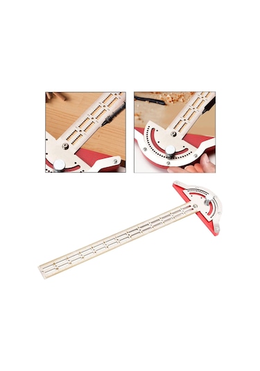 Suntek T Cetvel Çok Açılı Cetvel Açıölçer Ölçü Aracı