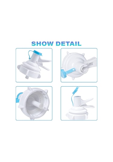 Cbtx Toz Geçirmez Kapaklı 55mm Taç Üst Şişe İçin Pp Su Şişesi Musluk Dağıtıcı Vanası Çok Renkli