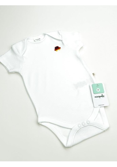 Miošše Baby Erkek Bebek Yarım Kol % 100 Pamuk 3'lü Çıtçıtlı Body & Zıbın Karışık Renk