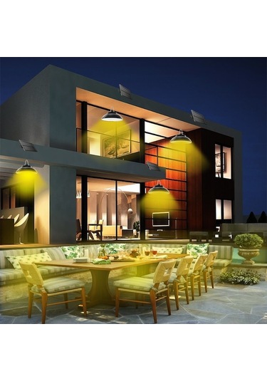 Ebitda 800 Lümen Güneş Enerjili Bahçe Lambası, 48 Led, Şarjlı, Uzaktan Kumandalı