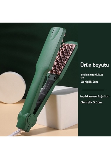 Green Izgara Saç Crimper Dolgunlaştırıcı Seramik Profesyonel