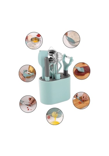 Pazly 5 Adet Paslanmaz Çelik Soyucu Mutfak Gereçleri, Depolama Koltuğu, Dayanıklı Sap, Yumuşak Silikon Çok Renkli