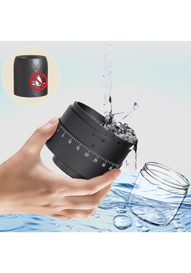 Yunboo Usb Şarjlı Seramik Bladeslı 40 Seviye Ayarlanabilir Minik Kahve Değirmeni - 35g Kapasiteli Taşınabilir Ev Kullanımlı Siyah