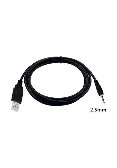 1 Metre Usb To 2.5 Mm Aux Kablo Kameralı Kol Saati Kablosu