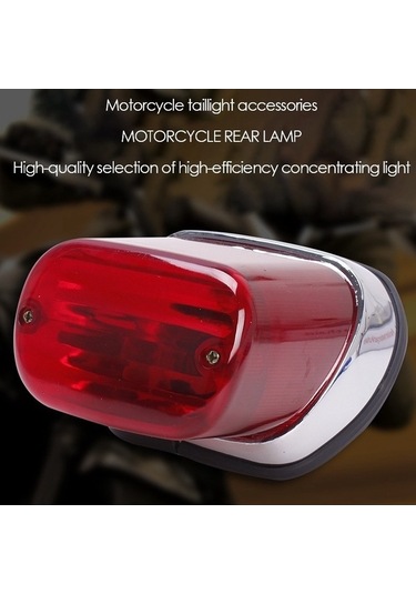 Novahub Yamaha Xv400 Xv250 Virago Stop Motosiklet Motosiklet Lambası Lambası Kuyruk Kırmızı Gösterge Fren Arka Abs Ur