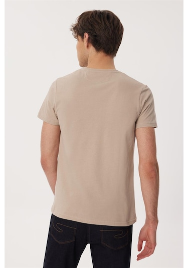 Lee Cooper Twıngo 1 Erkek O Yaka Pike T Shırt Bej 16350 Bej