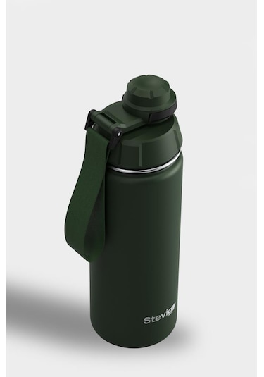 Stevig 1 Hand Leak-proof Sızdırmaz Çelik Termos 500 Ml Green St-208