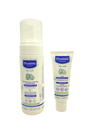 Mustela Saç Pullanmalarına Karşı Cradle Cap Krem 40 ML + Şampuan 150 ML