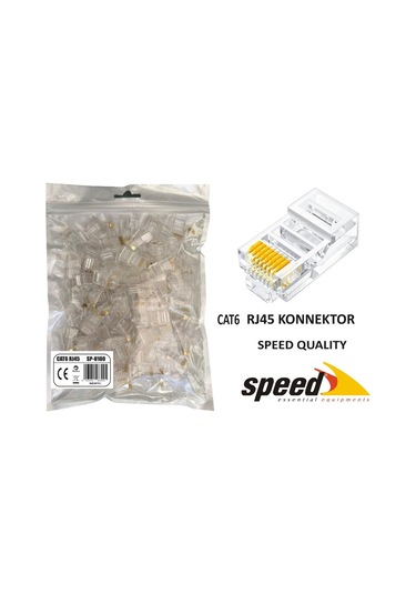 Speed Cat6 100 Adet Rj45 Konnektör
