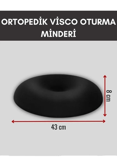 Autofresh Ortopedik Oto Koltuk Minderi Oturma Simidi Araç Seyahat Visco Minder