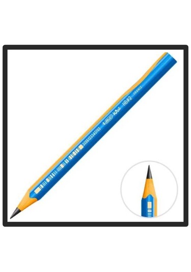 Bic Kids Jumbo Kurşun Kalem Üçgen Mavi Alıştırma Kalemi - 6 Adet Siyah