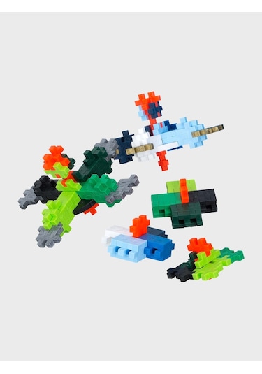 Plus - Plus Minecraft Temalı Learn To Build Spinning Tops Renkli Topaçlar Lego Yapı Oyuncağı