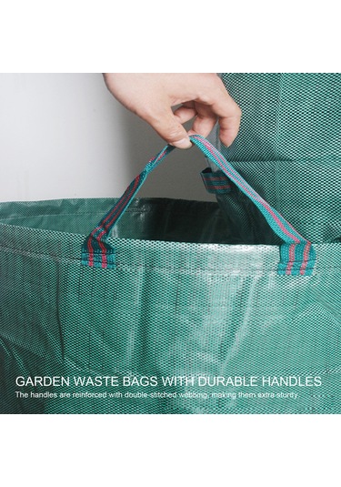 Symbee 60l Yeşil Bahçe Çöp Torbası - Dayanıklı, Katlanabilir, Ağır Hasar Taşıma, Bahçe Ve Çiftlik Kullanıma Uygun