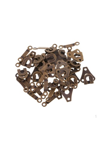 20 Takım Ve Göz Kapama Pantolon Kot Elbise Bronz İçin Raptiye