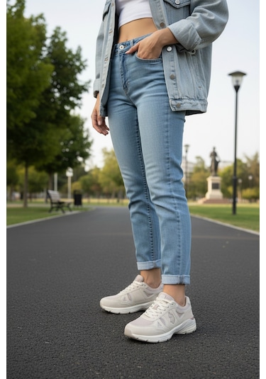 U.s. Polo Assn. Noe 5pr Bej Kadın Spor Ayakkabı 000000000102021443 Bej