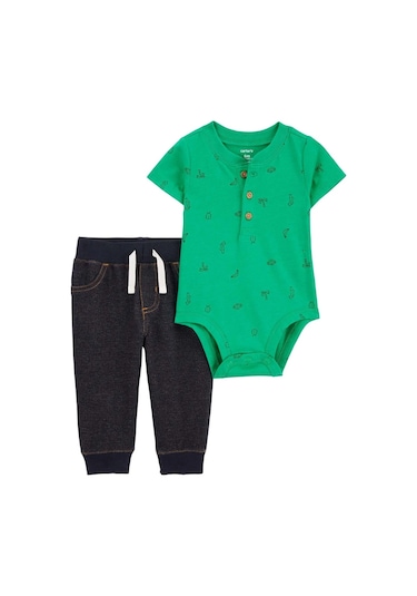 Carter's Erkek Bebek Body Pantolon Set 1q429410 Karışık Renkli 001