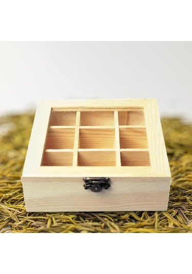 Homyl Çay Kutusu Organizatör, Konteyner Organizatör Depolama Kahverengi