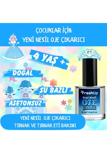 Freshup Yeni Nesil Çocuk İçin Oje Çıkarıcı Naturel 10 ML