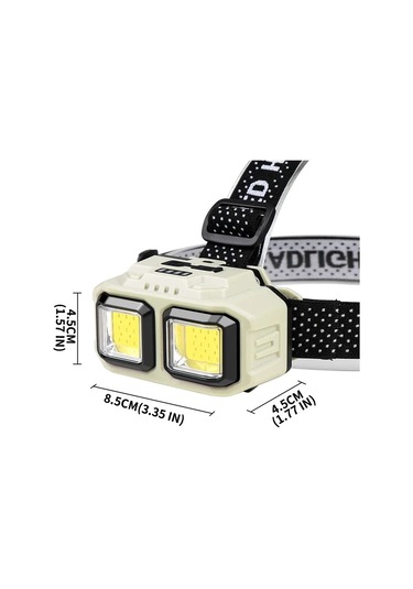 Liangmei Güçlü Indüksiyon Cob Led Far Usb Şarj Edilebilir Kafa