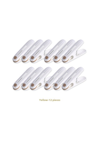 Sarı Tekli Çamaşır Mandalı, Dikişsiz Ve Rüzgar Geçirmez Sarı