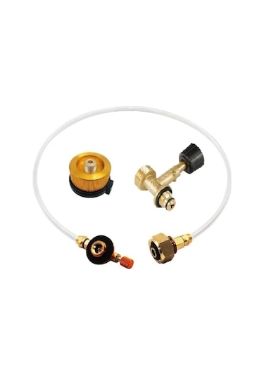 Kamp Kartuşu Tekrar Dolum Seti. Piknik Tüpünden Dolum Çok Renkli