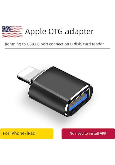 Lightning Usb Flash Sürücü Otg Adaptörü - Siyah Um35489-1 Yurt Dışından