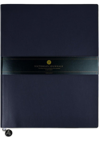 Smyth Flexy Classic Esnek Kapak Vegan Deri Lacivert 192 Sayfa A4 80gr. Çizgili Defter Mavi