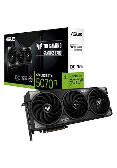 Asus TUF-RTX5070TI-O16G-GAMING GeForce RTX 5070 Ti OC 16GB GDDR7 256 Bit DLSS 4 Ekran Kartı